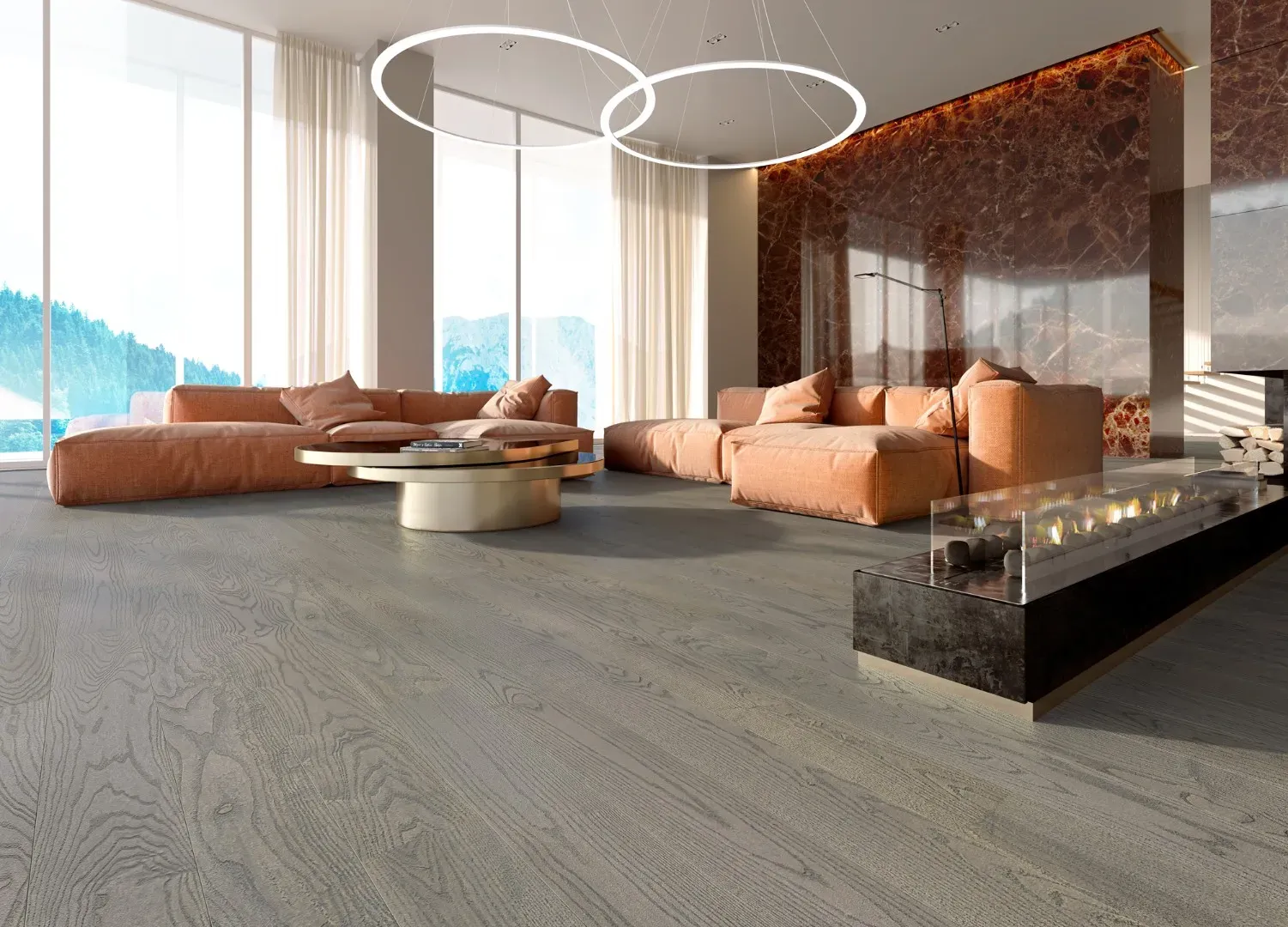 Паркетная доска ESTA Ясень Elegant Dusky Grey 160/1800, изображение 1