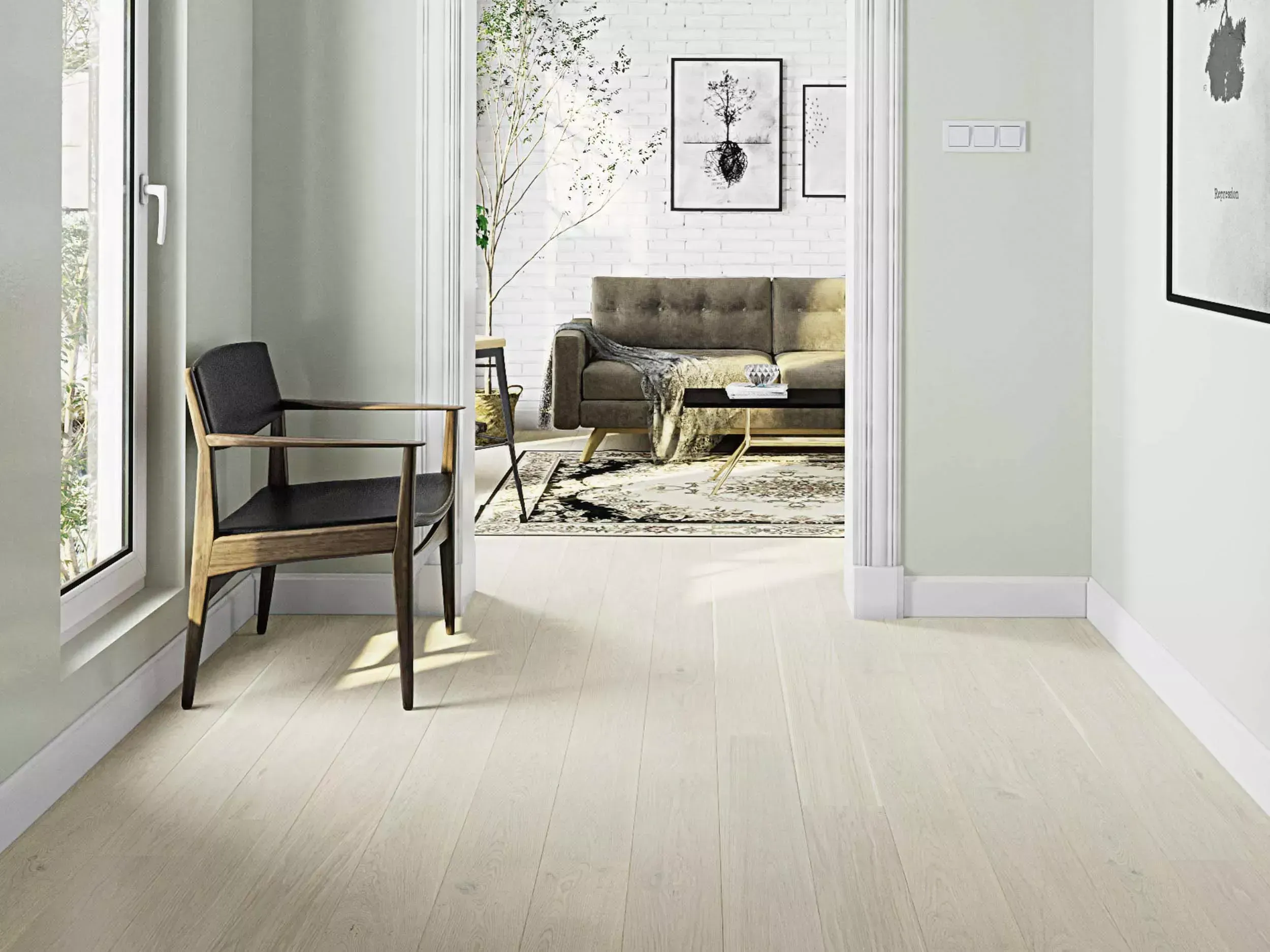 Паркетная доска ESTA Дуб Indigo Elite Latte 156/1515, изображение 2