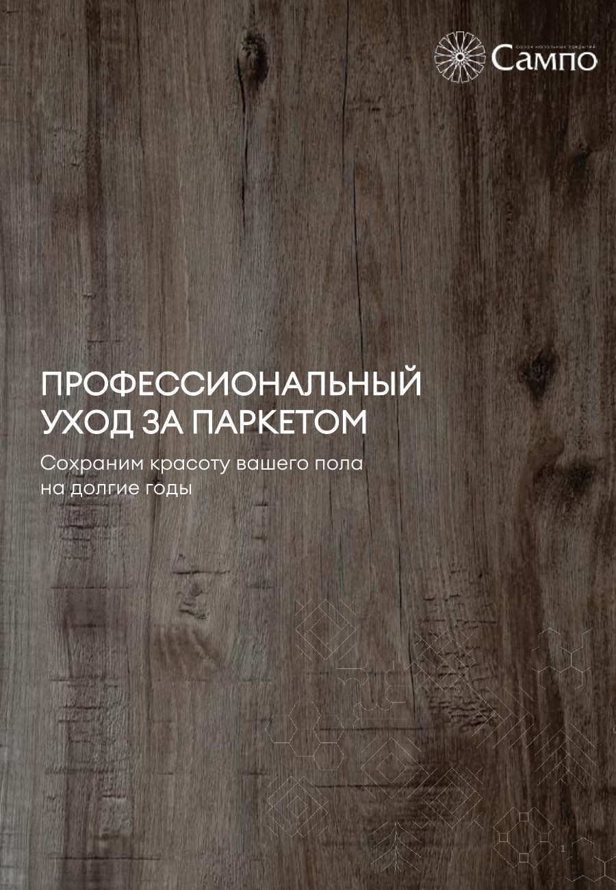 Обложка презентации «Профессиональный уход за паркетом»